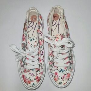 Blowfish Malibu Maggi Lace Up Surfer Sneakers Shoes Women's  7.5 Floral Low Top